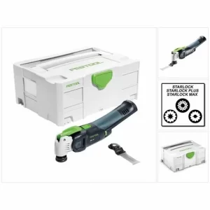 Festool OSC 18 Li E-Basic Vecturo Akku Oszillierer 18V ( 574848 ) Brushless StarlockMax Solo Im Systainer – Ohne Akku, Ohne Ladegerät 15