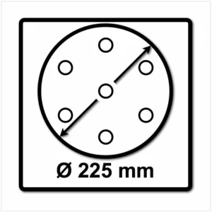Festool STF D225/8 Granat Schleifscheiben 225 Mm PLANEX P240 GR / 25 Stück ( 499642 ) 13