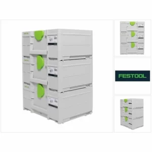 Festool Systainer Set 3x SYS3 M 187 ( 3x 204842 ) 15,9 Liter 396x296x187mm Werkzeugkoffer Koppelbar 13