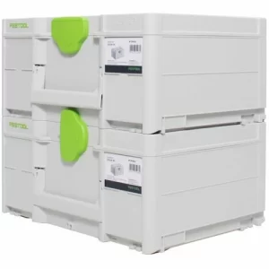 Festool Systainer Set 2x SYS3 M 187 ( 2x 204842 ) 15,9 Liter 396x296x187mm Werkzeugkoffer Koppelbar 15
