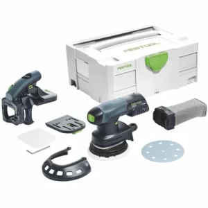 Festool ETSC 125 Li-Basic Akku Exzenterschleifer 18 V 125 Mm Brushless + AH-ES-ETS/ETSC Ansetzhilfe 43 – 92° Winkel + Systainer – Ohne Akku, Ohne Ladegerät 9