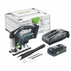 Festool CARVEX PSBC 420 HPC 4,0 EBI-Plus Akku Pendelstichsäge 18 V ( 576532 ) 120 Mm Brushless + 1x Akku 4,0 Ah + Ladegerät + Systainer 15
