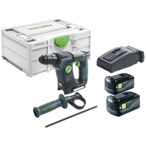 Festool BHC 18 Basic Akku Bohrhammer 18 V 25 Nm 1,8 J SDS Plus Brushless + 2x Akku 5,2 Ah + Ladegerät + Systainer 9