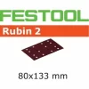 Schleifstreifen STF 80X133 P220 RU2/10 Rubin 2 FESTOOL – 499061 5