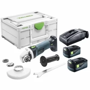 Festool AGC 18-125 EB-Plus Akku Winkelschleifer 18 V 125 Mm Brushless ( 576826 ) + 2x Akku 5,2 Ah + Ladegerät + Systainer ( Nachfolger Von 575344 ) 9