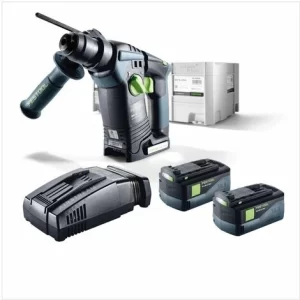 Festool BHC 18 Li Basic Akku Bohrhammer 18V ( 574723 ) 25Nm Brushless Im Systainer + 2x 5,2Ah Akku + Ladegerät 9