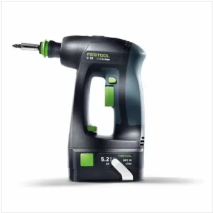 Festool C 18 Li-Basic Akku Bohrschrauber 18V 45Nm Im Systainer ( 574737 ) + 2x 5,2 Ah Akku + Ladegerät 11