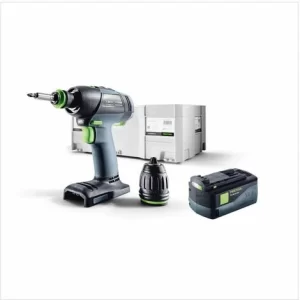 Festool T 18+3 Li-Basic Akku Bohrschrauber 18V 50Nm Brushless + 1x Akku 5,2Ah + Systainer – Ohne Ladegerät 9