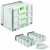 Festool Sortainer SYS 4 TL-Sort/3 200119 + Einsatzboxen 201124 Für SYS-Combi 2+3 10