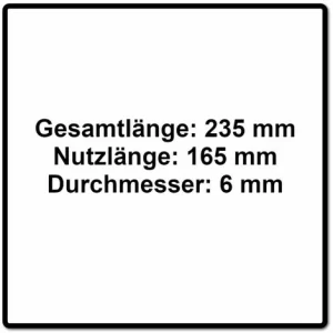 Festool Schlangenbohrer SB CE D6 6 Mm ( 205903 ) Für Schlagbohrschrauber Und Bohrschrauber 15