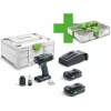 FESTOOL Akku-Bohrschrauber T 18+3 HPC 4,0 I-Plus Organizer Edition 577428 17
