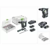 Festool BHC 18 HPC 4,0 I-Plus Akku Bohrhammer 18 V 25 Nm 1,8 J SDS Plus Brushless + 2x Akku 4,0 Ah + Ladegerät + 650 Tlg. Schrauben Und Dübel Sortiment + Systainer 19