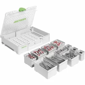 Festool BHC 18 HPC 4,0 I-Plus Akku Bohrhammer 18 V 25 Nm 1,8 J SDS Plus Brushless + 2x Akku 4,0 Ah + Ladegerät + 650 Tlg. Schrauben Und Dübel Sortiment + Systainer 15