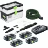 Festool CTLC SYS Akku Absaugmobil 36 V ( 2x 18 V ) Staubkl. L + 4x Akku 4,0 Ah + Ladegerät 17