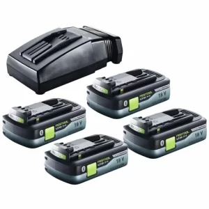 Festool CTLC SYS Akku Absaugmobil 36 V ( 2x 18 V ) Staubkl. L + 4x Akku 4,0 Ah + Ladegerät 15