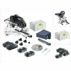 Festool KSC 60 EB KAPEX Akku Kapp Zugsäge 18 V / 36 V 216 Mm Brushless + 2x Akku 4,0 Ah + Ladegerät + Systainer 5