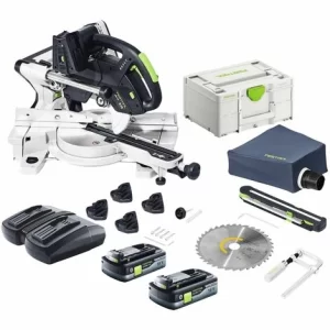 Festool KSC 60 EB KAPEX Akku Kapp Zugsäge 18 V / 36 V 216 Mm Brushless + 2x Akku 4,0 Ah + Ladegerät + Systainer 9